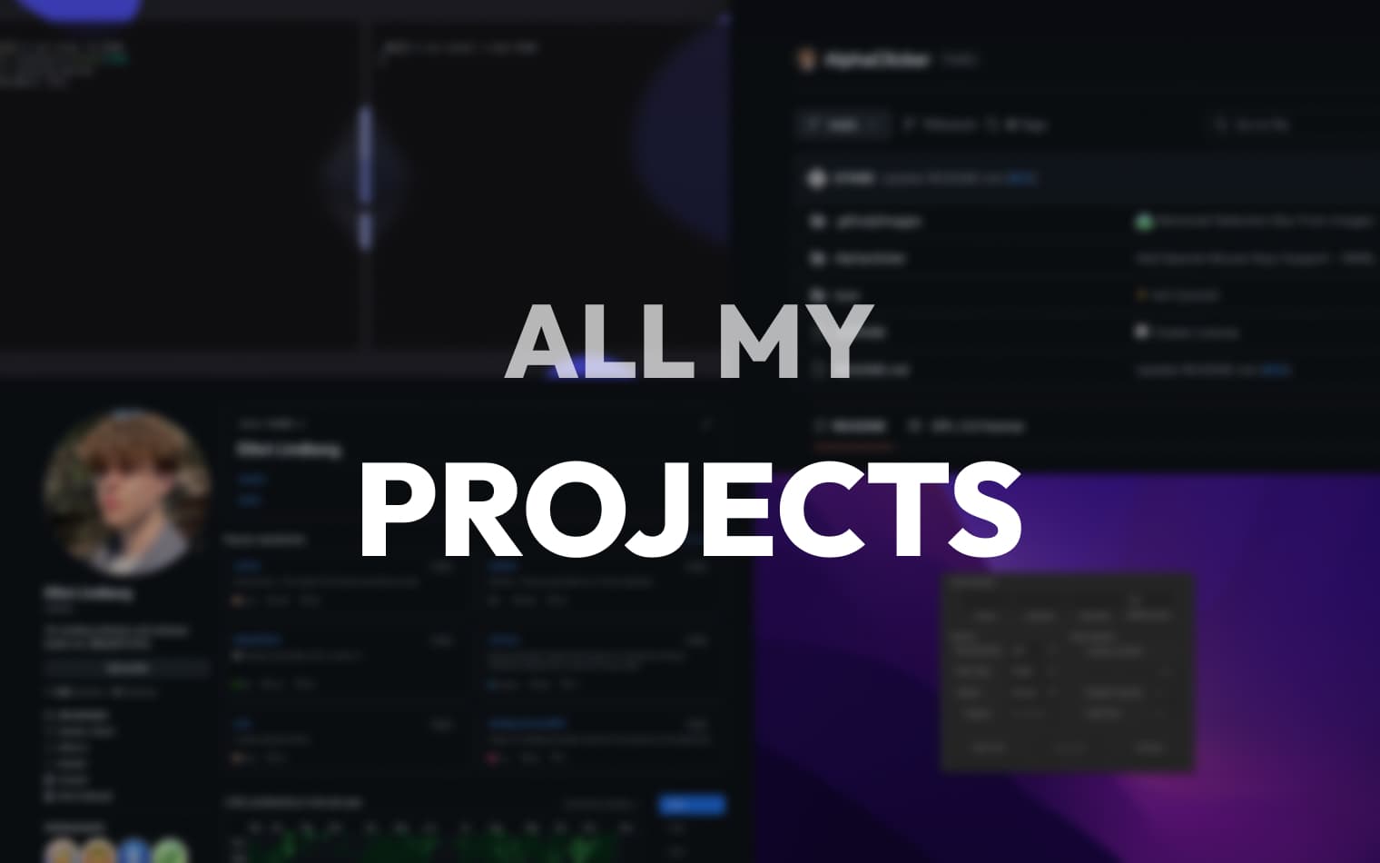 All of my previous projects